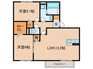 ムーンライトＢ棟の物件間取画像